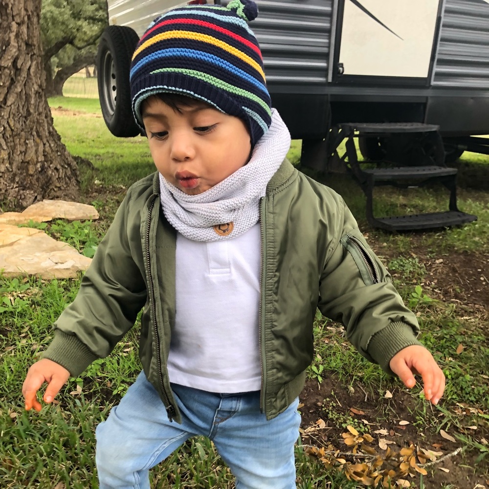Toddler bomber jacket